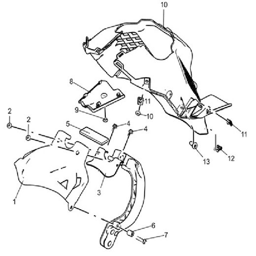 FRONT BODY-FRONT MUDGUARD