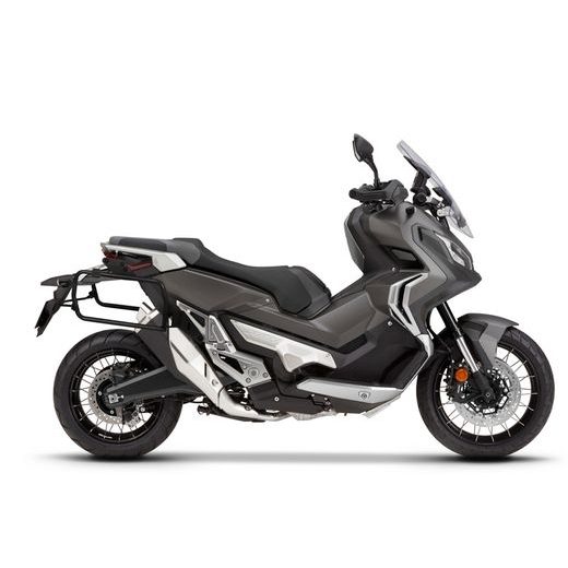 KOMPLETNÁ SADA ČIERNYCH HLINÍKOVÝCH KUFROV SHAD TERRA BLACK, 37 LITROV VRCHNÝ KUFOR, 47L/47 LITROV BOČNÉ KUFRE, VRÁTANE MONTÁŽNEJ SADY A PLATNI SHAD HONDA X-ADV 750
