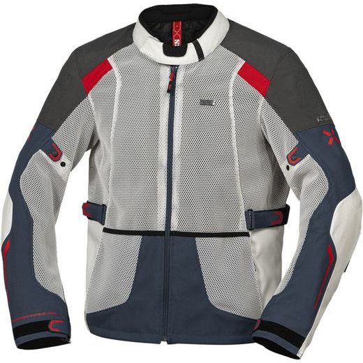 BUNDA IXS TOURSTER-BIG AIR 1.0 X2-161405 LIGHT GREY-BLUE-RED 3XL