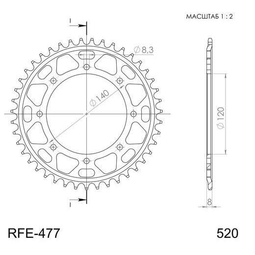 REŤAZOVÁ SADA EK - ZLATÝ CHAIN 520 MVXZ, X-RING (X, NX, QX, XS), CHK FRONT SPROCKET SUPERSPROX, CHK REAR SPROCKET SUPERSPROX PRE KAWASAKI KLR 600 1984-1990