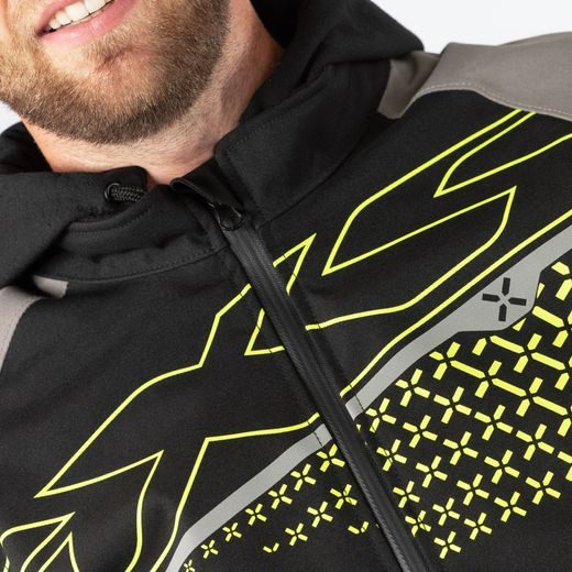 LAMINATED JACKET IXS RAPID-STX 1.0 X2-311405 ANTHRACITE-LIME XS