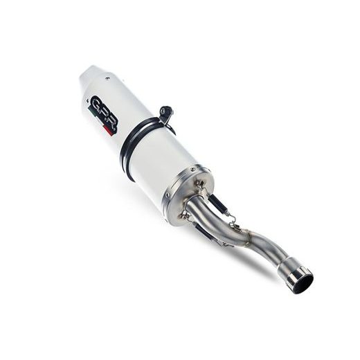 KONCOVKA VÝFUKU SLIP-ON GPR ALBUS CERAMIC FN.5.RACEDB.ALB WHITE GLOSSY INCLUDING LINK PIPE AND REMOVABLE DBKILLER