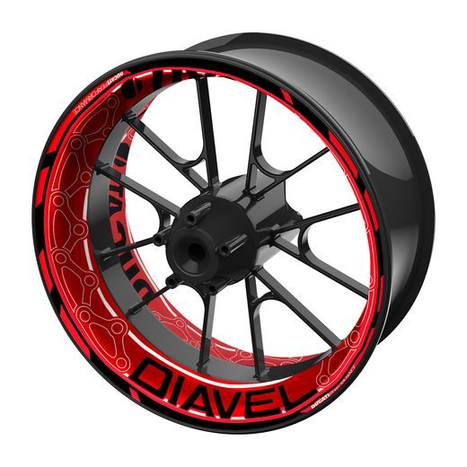 POLEP PREMIUM PRO DUCATI DIAVEL BLACK & RED