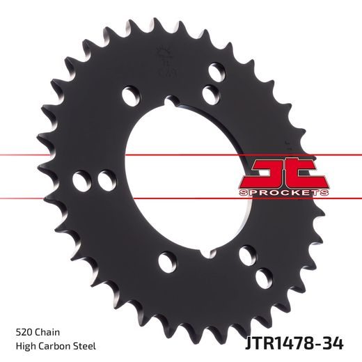REŤAZOVÁ SADA EK - STRIEBORNÝ CHAIN 520 MRD, NON-SEALED, CHK FRONT SPROCKET JT, CHK REAR SPROCKET JT PRE ATV POLARIS XPRESS 400 2X4 1996