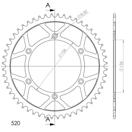 REŤAZOVÁ SADA D.I.D CHAIN - ZLATÝ CHAIN 520 ZVM-X, X-RING (X, NX, QX, XS), CHK FRONT SPROCKET SUPERSPROX, CHK REAR SPROCKET SUPERSPROX PRE HUSQVARNA TC 610 1991-1997