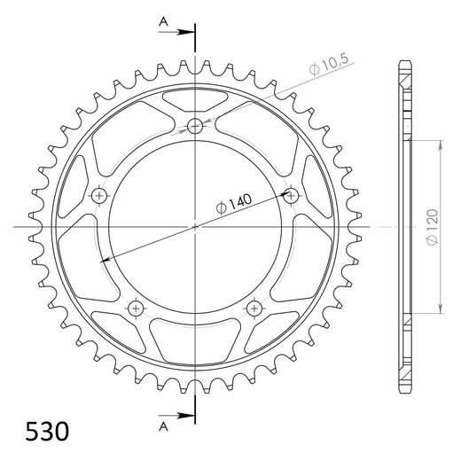 REŤAZOVÁ SADA EK - ZLATÝ CHAIN 530 ZVX, X-RING (X, NX, QX, XS), CHK FRONT SPROCKET JT CHK RUBBER CUSHIONED, CHK REAR SPROCKET SUPERSPROX PRE TRIUMPH TIGER 1050 2007-2013