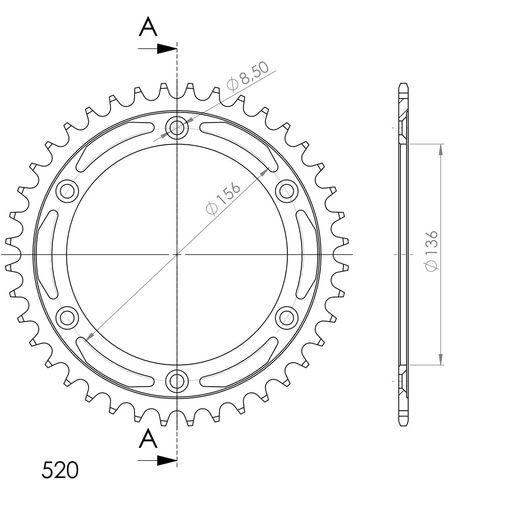 REŤAZOVÁ SADA D.I.D CHAIN - STRIEBORNÝ CHAIN 520 VX, X-RING (X, NX, QX, XS), CHK FRONT SPROCKET SUPERSPROX, CHK REAR SPROCKET SUPERSPROX PRE SUZUKI DR 350 SE 1994-1995