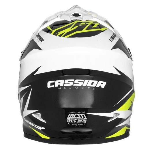 PRILBA CASSIDA CROSS CUP TWO - WHITE/FLUO/BLACK