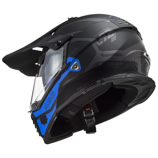 MX436 PIONEER EVO COBRA MATT BLACK BLUE