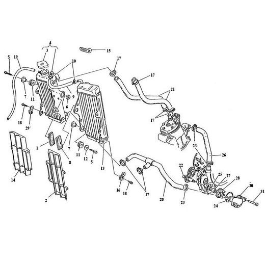 80A075464 - PRAVÁ MRIEŽKA 1998 - WR 250-360 - CR 250