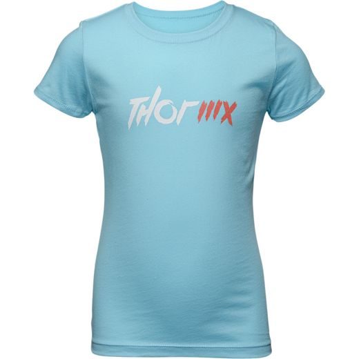 THOR JUNIOR GIRL'S MX SEA BLUE TEE