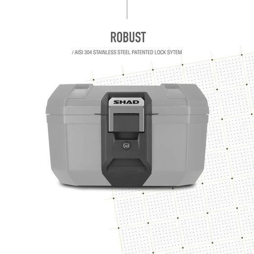 VRCHNÝ KUFOR NA MOTORKU SHAD TERRA TR46 D0TR46200 HLINÍK