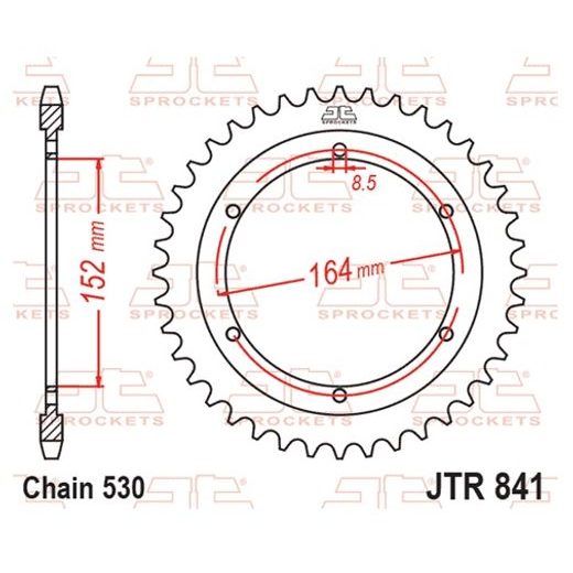 REŤAZOVÁ SADA EK - STRIEBORNÝ CHAIN 428 SRO, O-KRÚŽOK, CHK FRONT SPROCKET JT CHK RUBBER CUSHIONED, CHK REAR SPROCKET JT PRE YAMAHA SR 500 1991