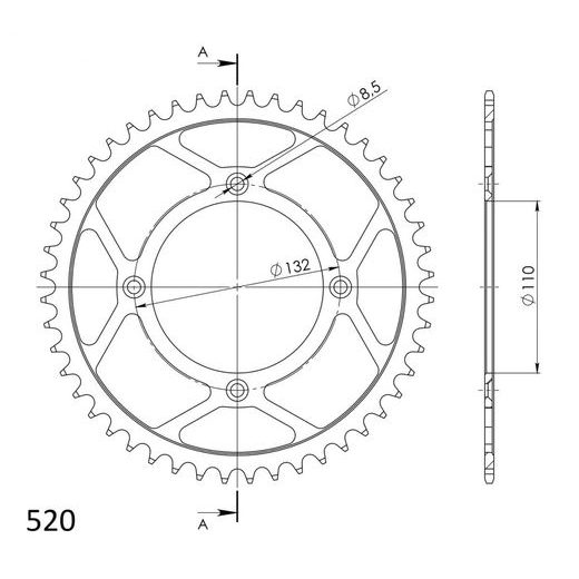REŤAZOVÁ SADA EK - STRIEBORNÝ CHAIN 520 DEX, X-RING (X, NX, QX, XS), CHK FRONT SPROCKET SUPERSPROX, CHK REAR SPROCKET SUPERSPROX PRE KTM FREERIDE 350 2016-2017