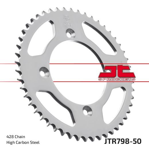 REŤAZOVÁ SADA EK - STRIEBORNÝ CHAIN 428 DEH, NON-SEALED, CHK FRONT SPROCKET JT, CHK REAR SPROCKET JT PRE SUZUKI RM 80 1983