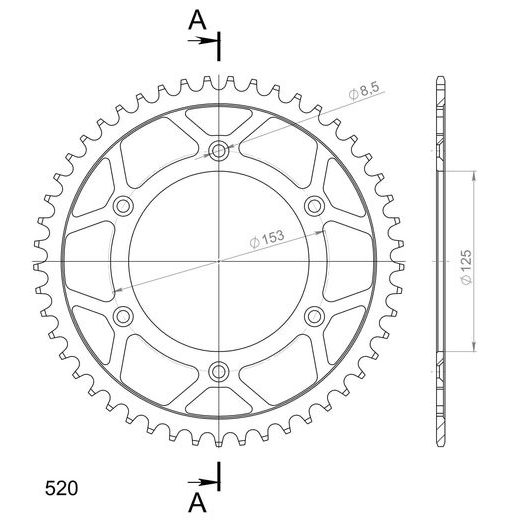 REŤAZOVÁ SADA EK - STRIEBORNÝ CHAIN 520 DEX, X-RING (X, NX, QX, XS), CHK FRONT SPROCKET SUPERSPROX, CHK REAR SPROCKET SUPERSPROX PRE HONDA CR 250 R 2005