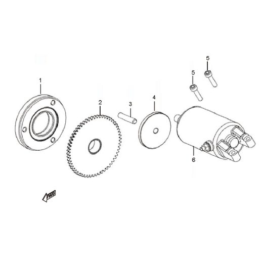 STARTER MOTOR/STARTER CLUTCH