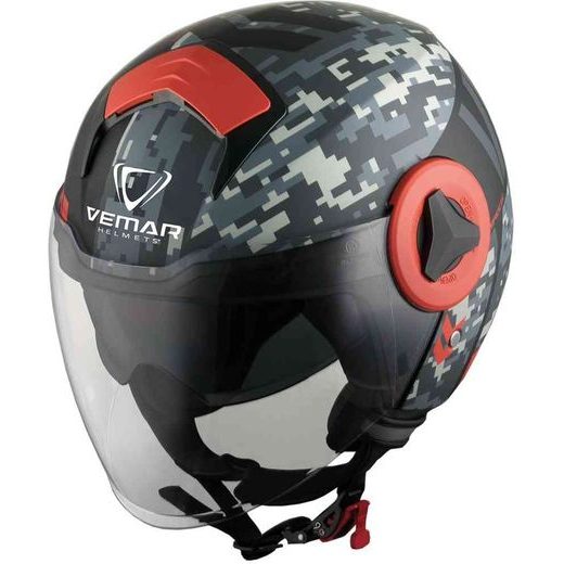 BREEZE CAMO JET HELMET RED