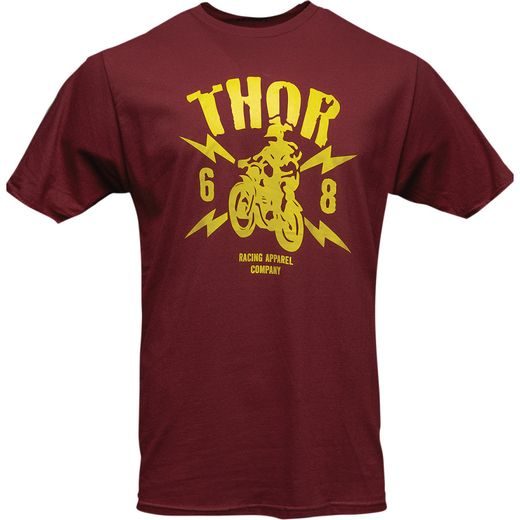 THOR LIGHTNING BURGUNDY TEE