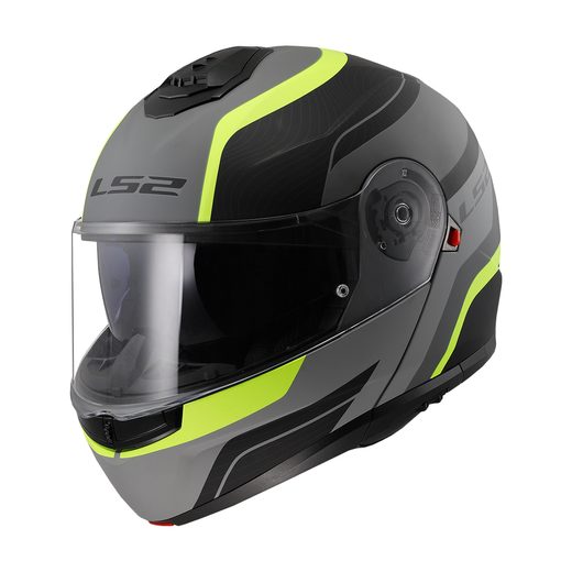 FF908 STROBE II MONZA MATT BLACK H-V YELLOW