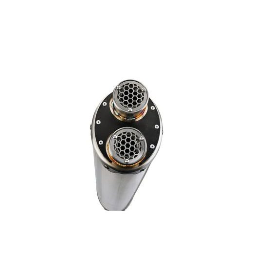 KONCOVKA VÝFUKU SLIP-ON GPR DUAL INOX BMW.48.DUAL.IO MATTE INOX PRE BMW R 1200 R / RS 2011-2014