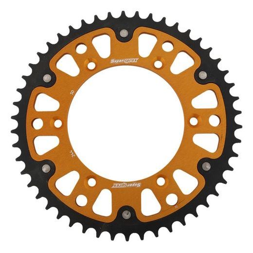 REŤAZOVÁ SADA EK - STRIEBORNÝ CHAIN 520 MRD, NON-SEALED, CHK FRONT SPROCKET SUPERSPROX, CHK REAR SPROCKET SUPERSPROX STEALTH PRE APRILIA RXV 4.5 2010-2012