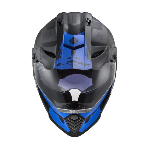 MX436 PIONEER EVO COBRA MATT BLACK BLUE