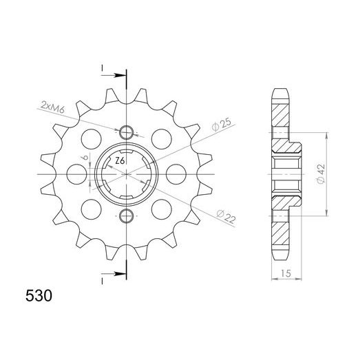 REŤAZOVÁ SADA EK - STRIEBORNÝ CHAIN 530 DEX, X-RING (X, NX, QX, XS), CHK FRONT SPROCKET SUPERSPROX, CHK REAR SPROCKET SUPERSPROX PRE HONDA NS 400 R 1985-1988