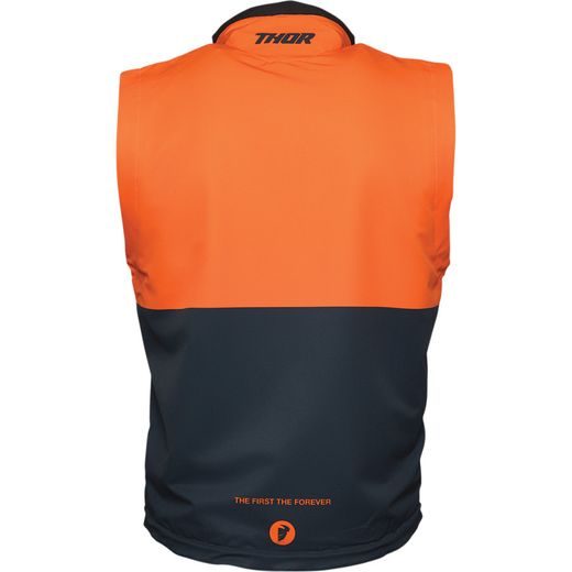 VESTA WARM UP VEST MIDNIGHT/ORANGE