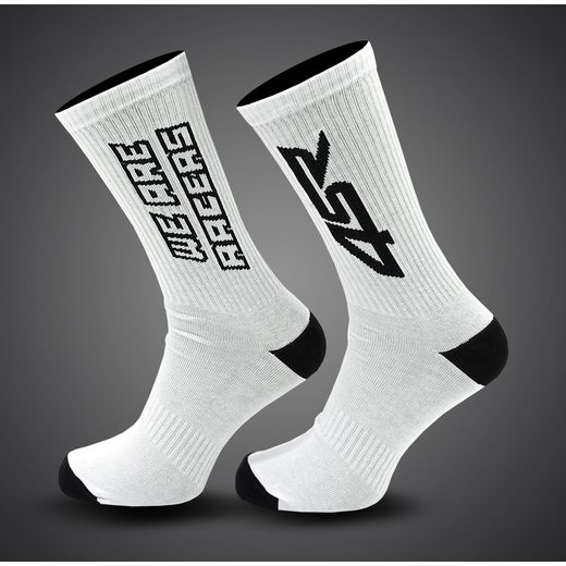 PONOŽKY WE ARE RACERS WHITE