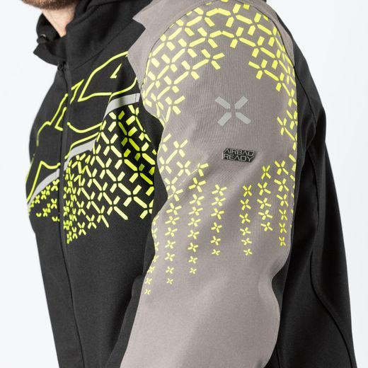LAMINATED JACKET IXS RAPID-STX 1.0 X2-311405 ANTHRACITE-LIME XS