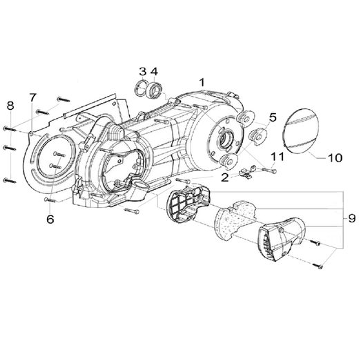 LEFT CRANKCASE COVER