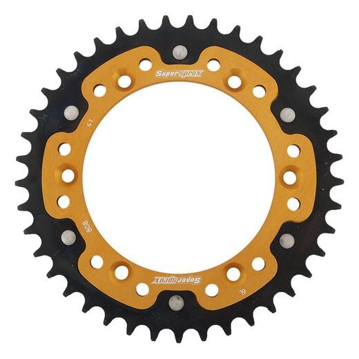 REŤAZOVÁ SADA EK - STRIEBORNÝ CHAIN 520 SRO, O-KRÚŽOK, CHK FRONT SPROCKET SUPERSPROX, CHK REAR SPROCKET SUPERSPROX STEALTH PRE SUZUKI DR-Z 400 SM 2005-2008