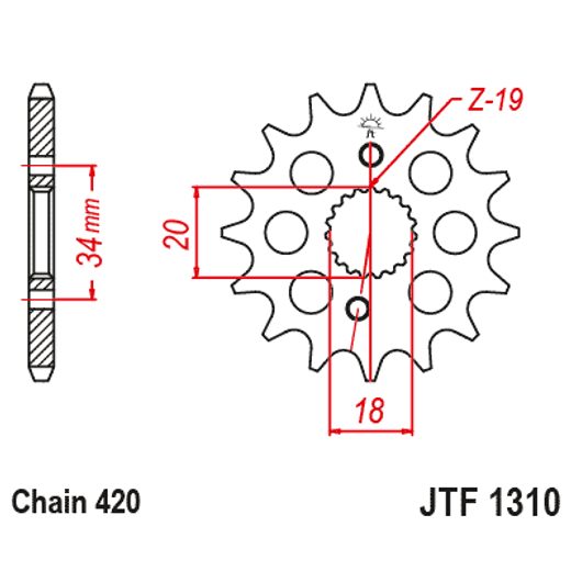 REŤAZOVÁ SADA D.I.D CHAIN - ZLATÝ CHAIN 420 NZ, NON-SEALED, CHK FRONT SPROCKET JT, CHK REAR SPROCKET JT PRE HONDA CRF 150 R / RB 2007-2025