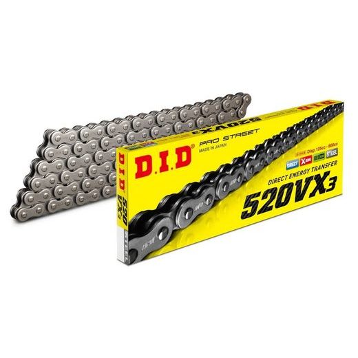 REŤAZOVÁ SADA D.I.D CHAIN - STRIEBORNÝ CHAIN 520 VX, X-RING (X, NX, QX, XS), CHK FRONT SPROCKET SUPERSPROX, CHK REAR SPROCKET JT PRE HUSQVARNA NORDEN 901 2022