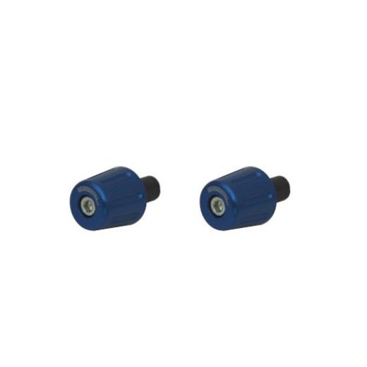 HANDLEBAR ENDS (PAIR) ACCOSSATO TK004 FOR HANDLEBARS WITH INNER DIAMETER 12 MM - 20 MM MODRÁ