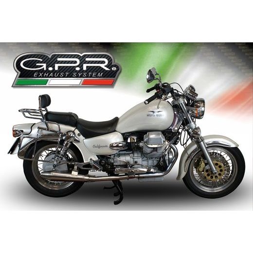 DUAL SLIP-ON EXHAUST GPR VINTACONE GU.58.03.VIC BRUSHED STAINLESS STEEL INCLUDING REMOVABLE DB KILLERS AND LINK PIPES