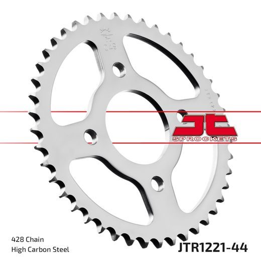 REŤAZOVÁ SADA EK - STRIEBORNÝ CHAIN 428 SRO, O-KRÚŽOK, CHK FRONT SPROCKET JT, CHK REAR SPROCKET JT PRE HONDA CBR 125 R 2011-2017