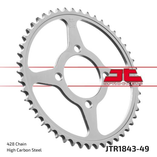 REŤAZOVÁ SADA EK - STRIEBORNÝ CHAIN 428 SRO, O-KRÚŽOK, CHK FRONT SPROCKET JT, CHK REAR SPROCKET JT PRE YAMAHA TT-R 125 2002-2010