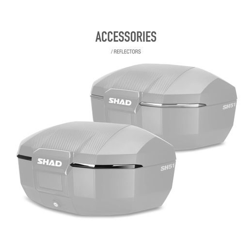 VRCHNÝ KUFOR NA MOTORKU SHAD SH51 D0B51200 HLINÍK