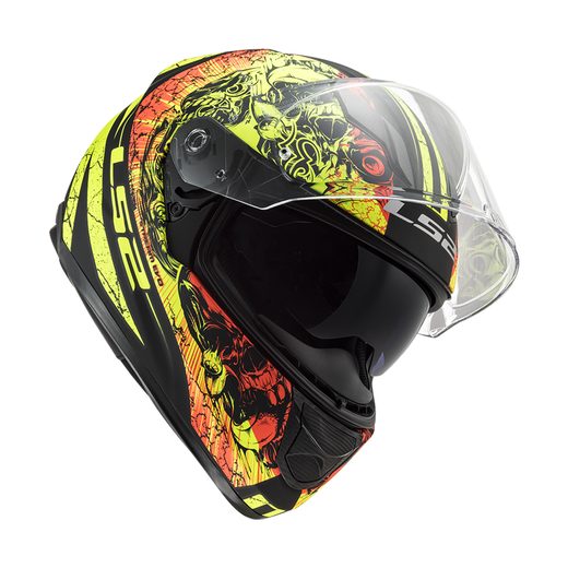 FF320 STREAM EVO THRONE MATT BLACK HV YELLOW