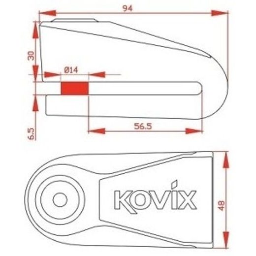 ZÁMOK S ALARMOM KOVIX