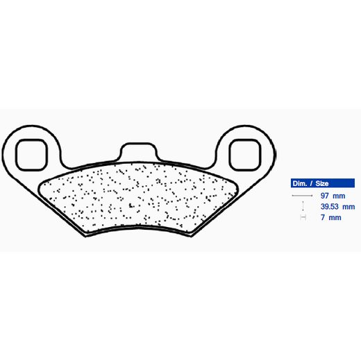 BRZDOVÉ OBLOŽENIE CL BRAKES 3105 MSC