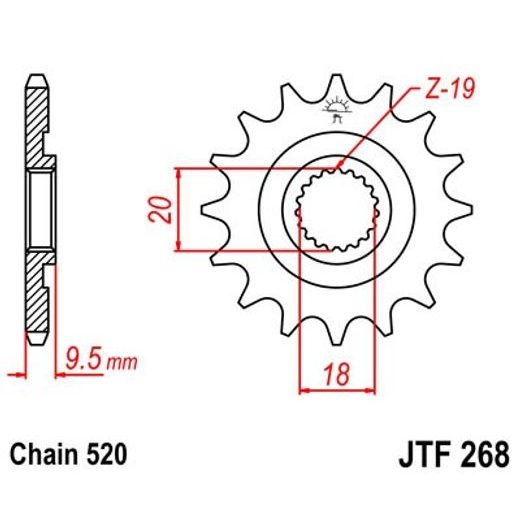 REŤAZOVÁ SADA EK - STRIEBORNÝ CHAIN 520 DEX, X-RING (X, NX, QX, XS), CHK FRONT SPROCKET JT, CHK REAR SPROCKET JT PRE HONDA CR 125 R 1986