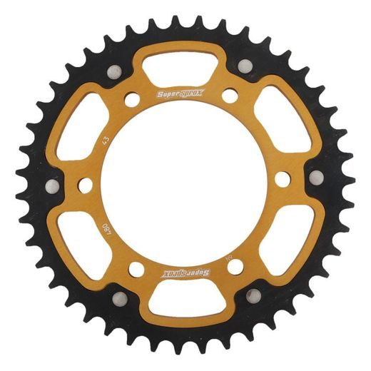 REŤAZOVÁ SADA EK - ZLATÝ CHAIN 525 MVXZ, X-RING (X, NX, QX, XS), CHK FRONT SPROCKET JT CHK RUBBER CUSHIONED, CHK REAR SPROCKET SUPERSPROX STEALTH PRE YAMAHA MT-07 700 2014-2024