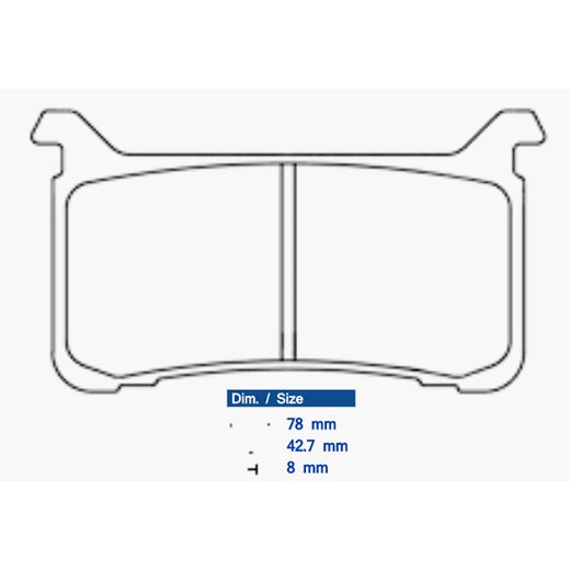 BRZDOVÉ OBLOŽENIE CL BRAKES 1252 XBK5