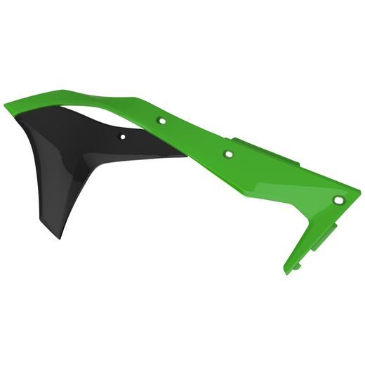 SPOJLER CHLADIČA POLISPORT 8412300001 (PÁR) ZELENÁ 05 PRE KAWASAKI KX 250 (F) 4T 2017-2020