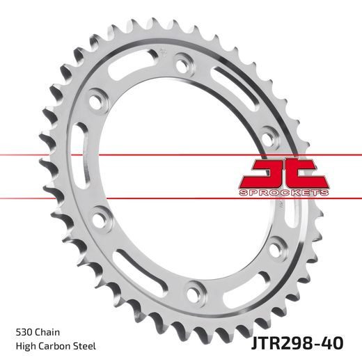 REŤAZOVÁ SADA EK - STRIEBORNÝ CHAIN 530 SRO, O-KRÚŽOK, CHK FRONT SPROCKET JT, CHK REAR SPROCKET JT PRE HONDA NS 400 R 1985-1988