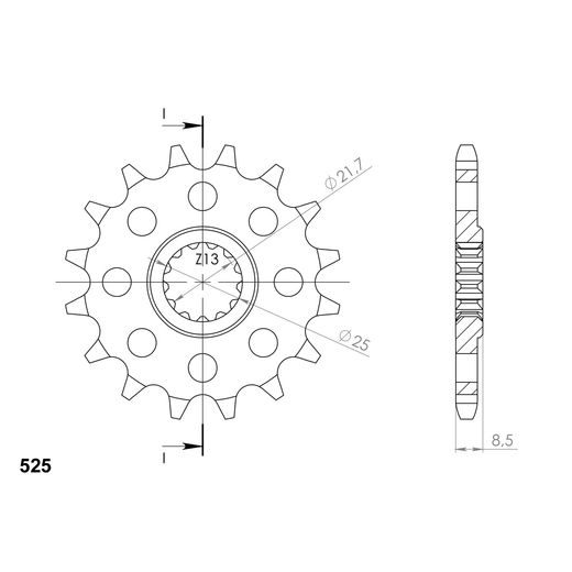 REŤAZOVÁ SADA D.I.D CHAIN - ZLATÝ CHAIN 525 ZVM-X, X-RING (X, NX, QX, XS), CHK FRONT SPROCKET SUPERSPROX, CHK REAR SPROCKET SUPERSPROX STEALTH PRE KAWASAKI Z 900 RS / RS SE 2023-2024