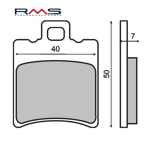 BRZDOVÉ OBLOŽENIE RMS 225100190 ORGANICKÉ